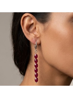 THEIA GemWorks Pyr Iı - Yakut Taşlı El Yapımı Küpe