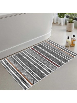 Tr 2'li Set Banyo Paspası, Yumuşak Banyo Halısı, Kaymaz Dot Tabanlı, Su Emici, Makinede Yıkana