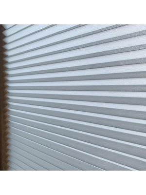 Tr Pliper Gri - Plise Cam Balkon Perdesi Vidalı 3400016 (130 x 290)