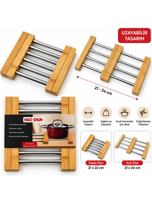 Ayarlanabilir Metal Nihale Bambu Ayak 21X22---21X34CM