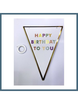 Bezos Happy Birthday To You Flama Bayrak Süs Agc