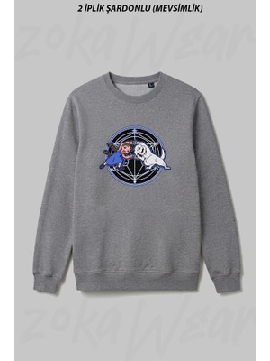Zoka Wear Fullmetal Alchemist Fusion Nina Dog Dance Memes2 Ön Baskılı Bisiklet Yaka Sweatshirt