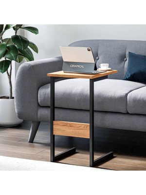 Elarque Ebru Siyah C Sehpa 67 cm