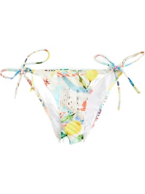 Mythriva Amalfi Temalı Limon Desenli Ipli Bikini Altı