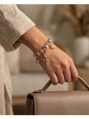 B&t Charm Şık Çelik Kelepçe Bileklik