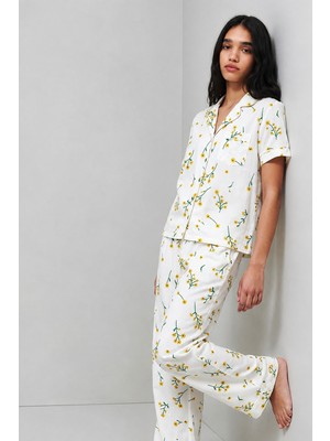 Eser Butik Standart Boy Elastanlı Çok Renkli Pijama Takımı