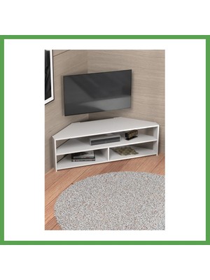 Bezos Köşe Tv Ünitesi Beyaz 140 cm Mgc