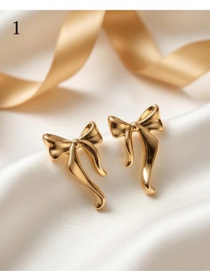 B&t Fiyonk Model Gold Küpe