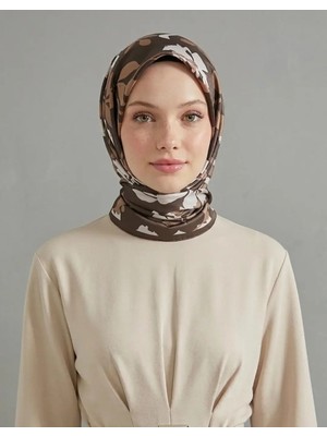 Bushu Lavender Twill Eşarp - Çiçek Desenli – Mor
