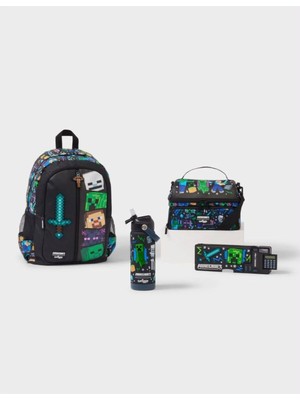 Smiggle Minecraft Classic Okul Çantası 4'lü Set