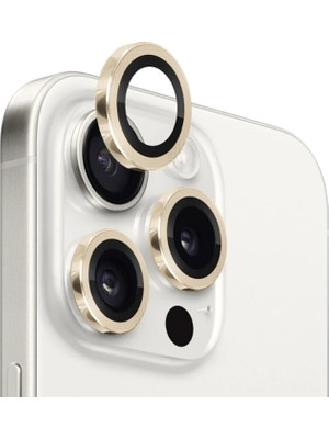 Norvessa Ally iPhone 15 Pro/15 Pro Max Kamera Lens Koruma Camı Yeşil