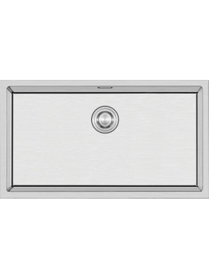 Myg Plus Crauf Stella Premium El Yapımı Tek Gözlü 304 Paslanmaz Çelik Mutfak Evyesi 65 cm x 44 cm Platinum Stain Inox