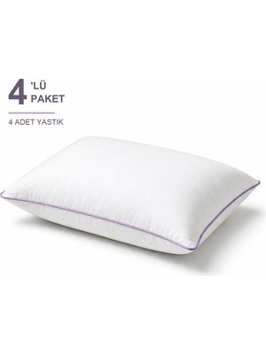 Elarque Cloud Support Biyeli Yastık 4'li Paket 50X70 cm 1200 gr Boncuk Silikon Elya