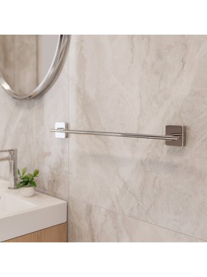 Elarque Chromeline 50 cm Uzun Havluluk Paslanmaz Çelik Krom