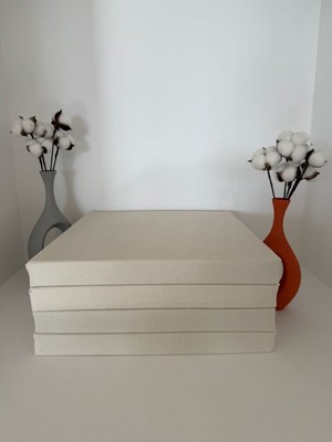 Elarque 40CMX40CM+4CM 4'lü Süngerli Sandalye Minderi Çıkarılabilir Kılıf Bağcıklı