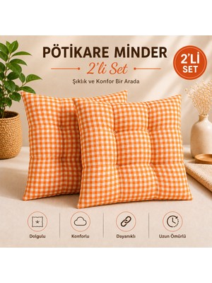 Elarque Pötikare Desen 2'li Minder 40X40 cm