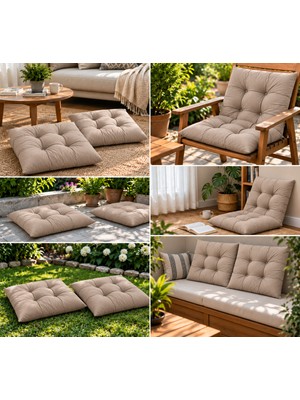 Elarque 60X60 cm Kapitone Kare Oturma Minderi