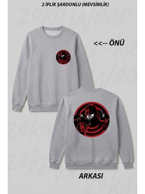 Zoka Wear Daredevil Born Again Ön Arka Baskılı Bisiklet Yaka Sweatshirt