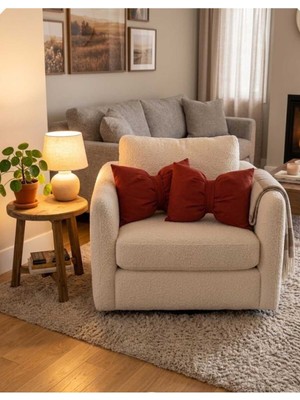 Elarque 2 Li Dekoratif Fiyonklu Yastık 35\45