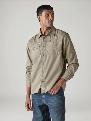 Levi's Erkek Rahat Kesim Cepli Bej GÖMLEK-0061H-0005
