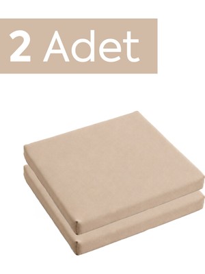 Elarque Renkli Bağcıklı Çıkarılabilir Kılıflı Su Itici Oturum Minderi 40X40X4
