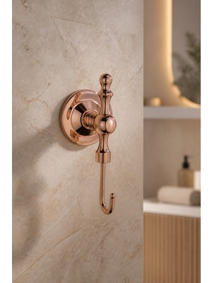 Elarque Bronz Retro Banyo Havluluk Bornozluk