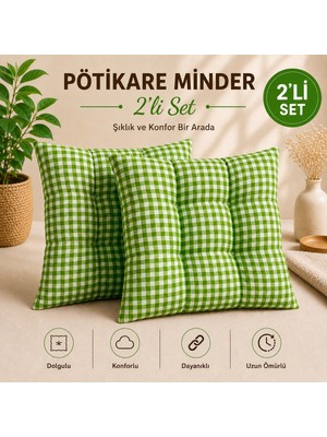 Elarque Pötikare Desen 2'li Minder 40X40 cm