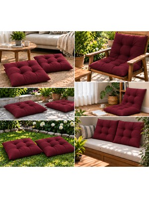 Elarque 60X60 cm Kapitone Kare Oturma Minderi