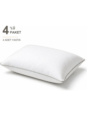 Elarque Comfort Touch Biyeli Yastık 4'li Paket 50X70 cm 1000 gr Boncuk Silikon Elya