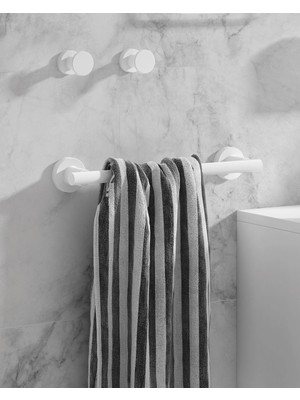 Elarque Tecno White Havluluk, Uzun, 33 cm - Mat Beyaz