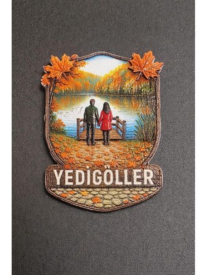 Die Grup Yedigöller Polyester Mıknatıs, Bolu Temalı Dekoratif Magnet, Sonbahar Manzaralı Hediyelik Eşya