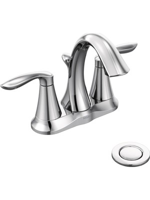 Die Grup Eva Krom Iki Kulplu Centerset Banyo Lavabo Bataryası Tahliye Montajlı, 6410