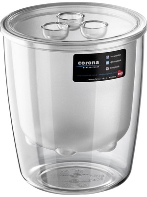 Die Grup Corona Professional Pc Buz Kovası Süzgeçli Kapaklı 155X170H/MM