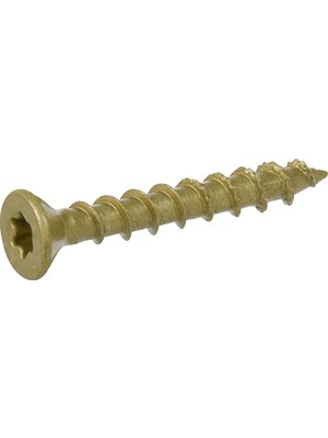 Die Grup One Screws, Flat Head, Bronze Epoxy Coated, #8 x 1.25-In., 194-PK. -116825