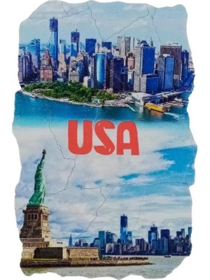 Die Grup Amerika Birleşik Devletleri Temalı Fresco Magnet