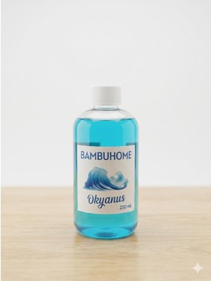 Die Grup Bambuhome Okyanus Esintisi Yedek Difüzör Sıvısı, 250 Ml, Şeffaf, Güç Kaynağı Gerektirmez, Çubuk ve Şişe Dahil Değildir