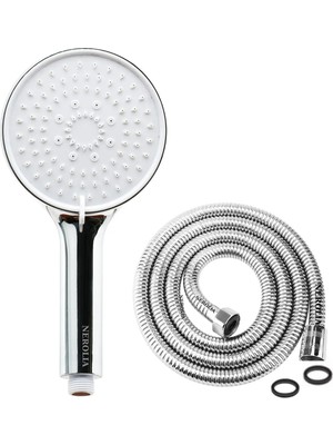 Nerolia Huge - 3f Lüks Banyo Duş Seti Takımı - 200 cm Spiral Banyo Hortumu