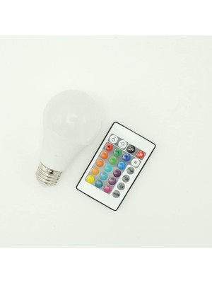 Die Grup Uzaktan Kumandalı Rgb LED Ampul 10 Watt E27 Tasarruflu Animasyonlu