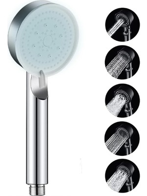 Nerolia Stoneseries 5 Fonksiyonlu Turbo Duş Başlığı - Paslanmaz