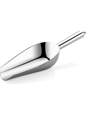 Die Grup Paslanmaz Çelik Buz Kepçesi, Küreği, Gümüş Rengi, Parlak Yüzey, Mutfak ve Bar Kullanımı Için 9,5 cm
