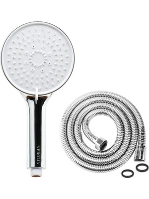 Nerolia Huge - Su Tasarruflu Banyo Duş Seti Takımı - 150 cm Spiral Banyo Hortumu