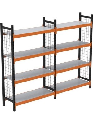 Die Grup 4 Katlı Duble Dekoratif Midi Rack - Ekonomik Depo,arşiv, Kiler Rafı