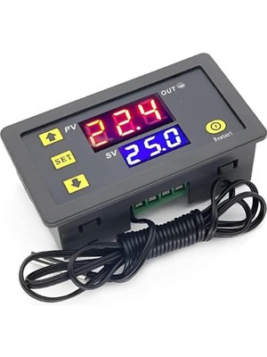 Die Grup Alkatronik W3230 Dc 12V Dijital Termostat Modül Sıcaklık Kontol Kartı Isıtıcı Soğutucu Kuluçka Akvaryum