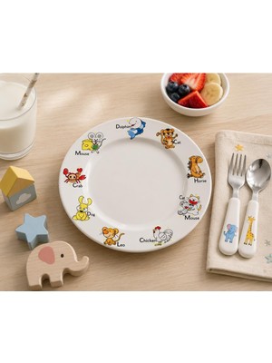 Die Grup Kids Banquet Porselen Düz Tabak, 21 Cm, Iç Mekan Kullanımı Için
