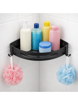 Die Grup Banyo Köşe Rafı 304 Paslanmaz Çelik Şampuanlık 23X23 cm KBK100 (Mat Siyah)