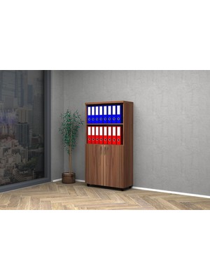 Die Grup Yarım Kapak Ofis Dosya Dolabı 80X35X150 (Erik)