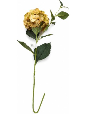 Die Grup Yapay Çiçek Ortanca Hydrangea Spray Yapraklı, Bej, 31 Inç, 1 Adet, Iç Mekan Dekorasyonu Için