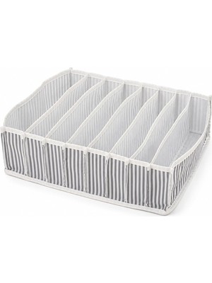 Die Grup Akordiyon Düzenleyici Organizer Kumaş Sütyen Çamaşır Düzenleyici Çekmece Içi Organizer, Katlanabilir Iç Çamaşırı Organizeri, Dolap ve Çekmece Düzenleyici (30X39X14 Cm)