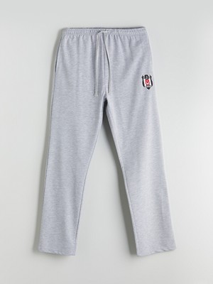 LC Waikiki Lc Waıkıkı Gri Standart Kalıp Beşiktaş Baskılı Erkek Pijama Altı