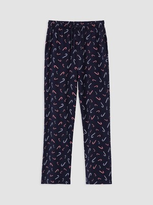 LC Waikiki Lc Waıkıkı Lacivert Yılbaşı Temalı Erkek Pijama Alt
